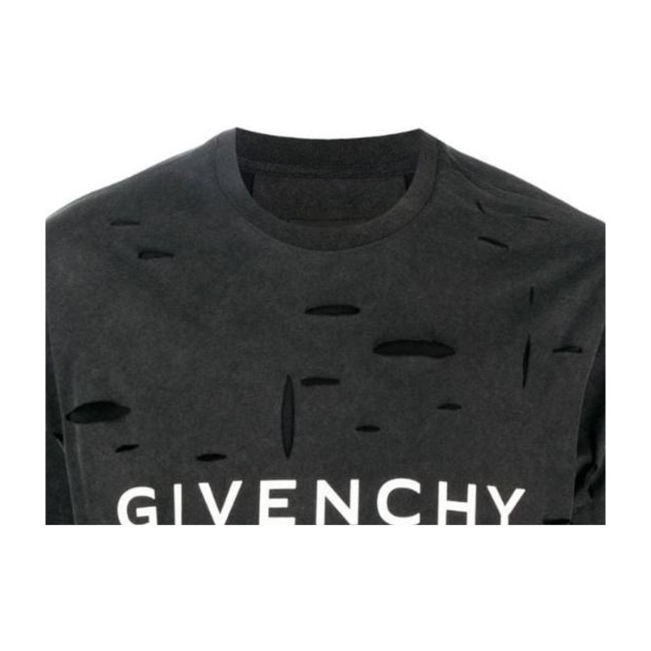 Givenchy SS23 Logo Print Crewneck T-Shirt Black