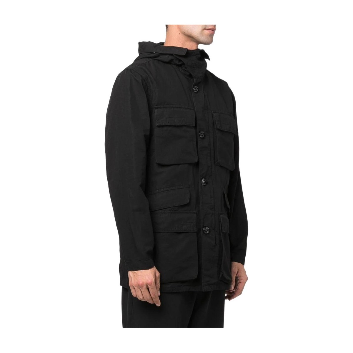 Stone Island SS22 Black Hooded Jacket
