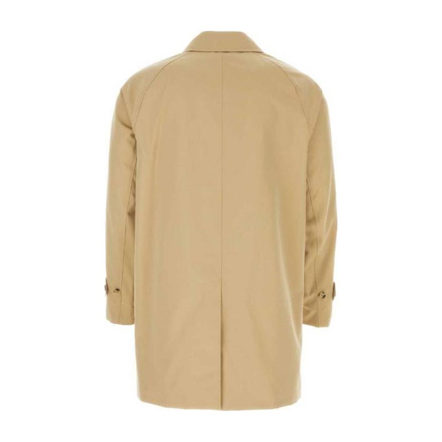 Burberry Single-Breasted Trench Coat Beige