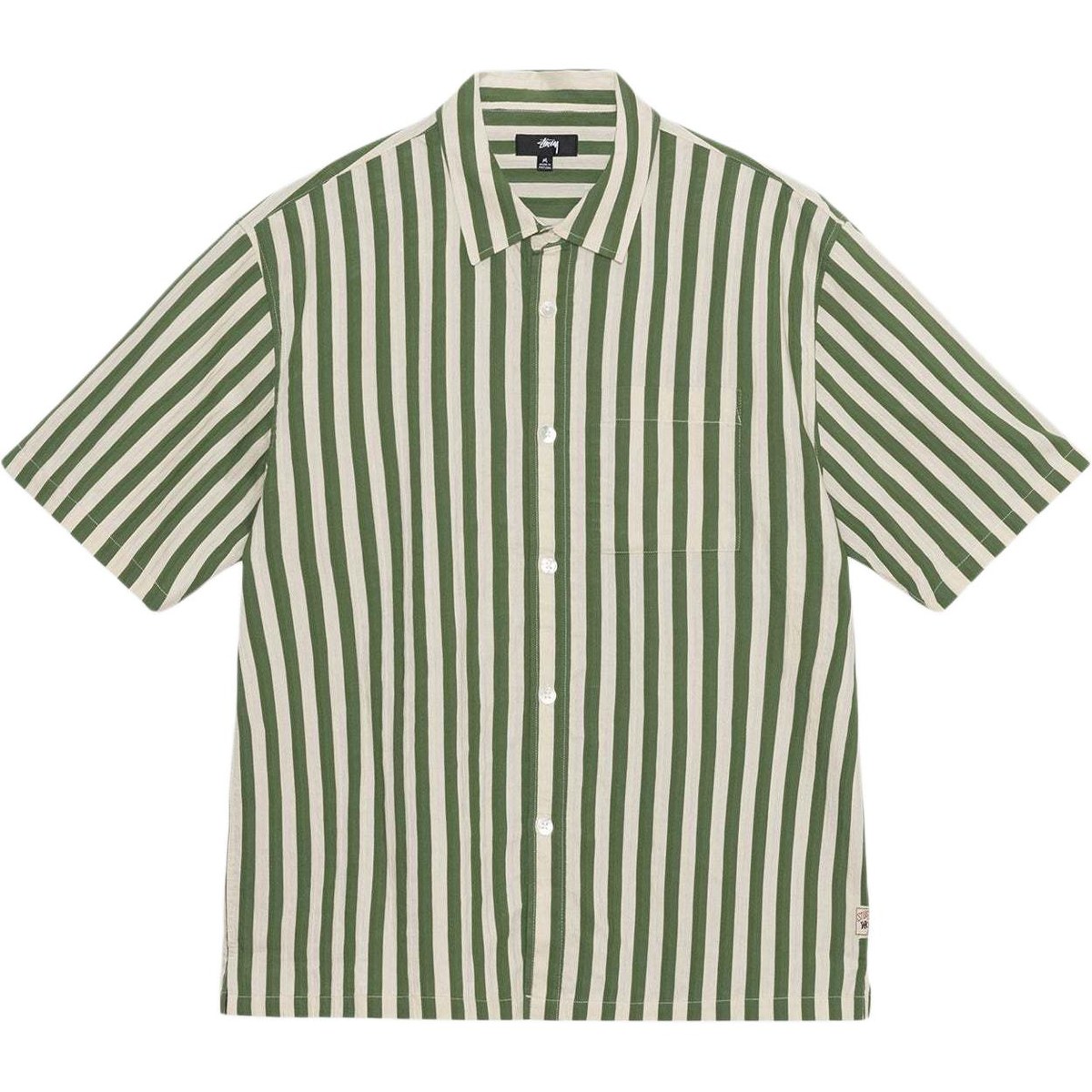 Stussy SS24 BOXY FLAT HEM SHIRT STRIPED
