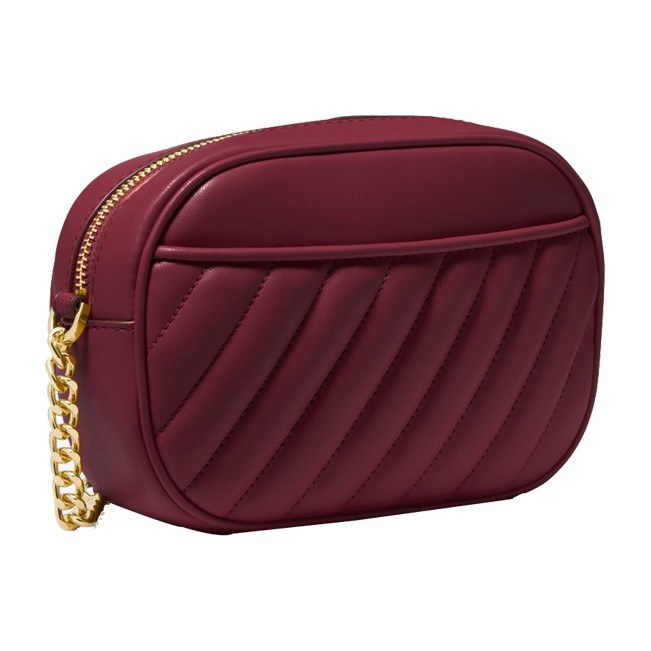 MICHAEL KORS MK Rose Camera Bag Small Burgundy