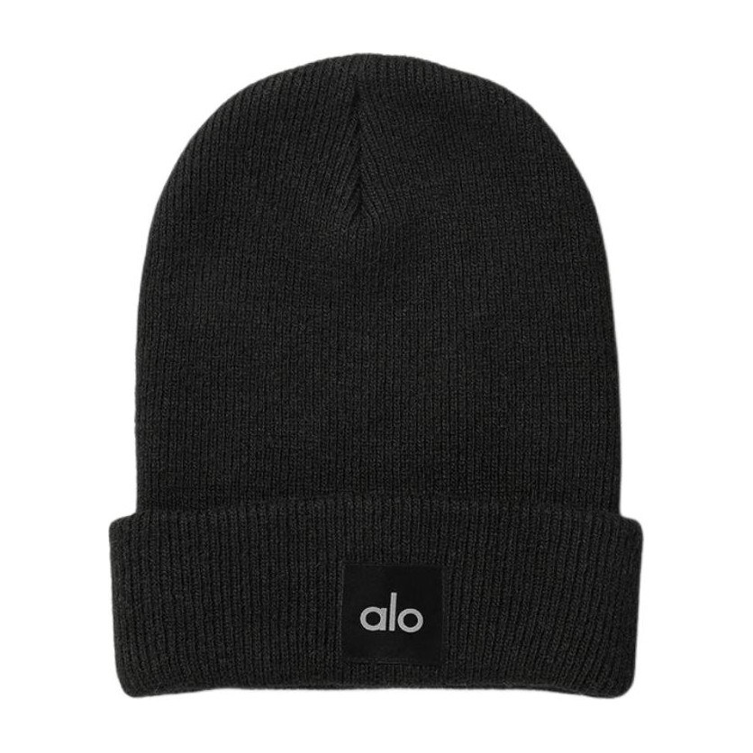 alo yoga Wool Blend Beanie Black