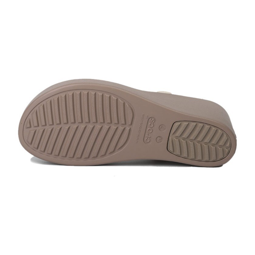 Crocs Brooklyn Wedge Sandal Cement Grey
