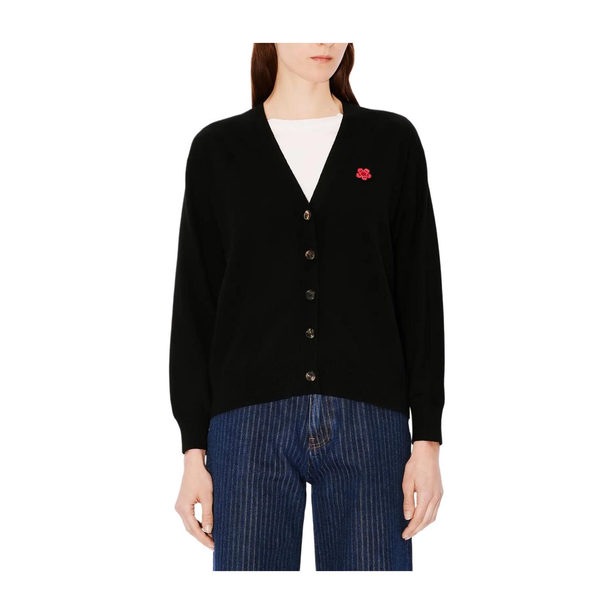 KENZO Floral Embroidered Cardigan