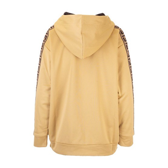 Fendi Reversible Zip Hoodie Yellow