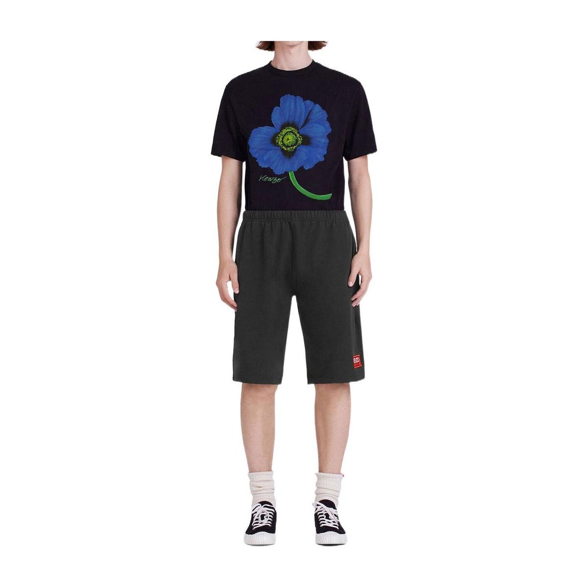 KENZO Logo Elastic Waist Shorts