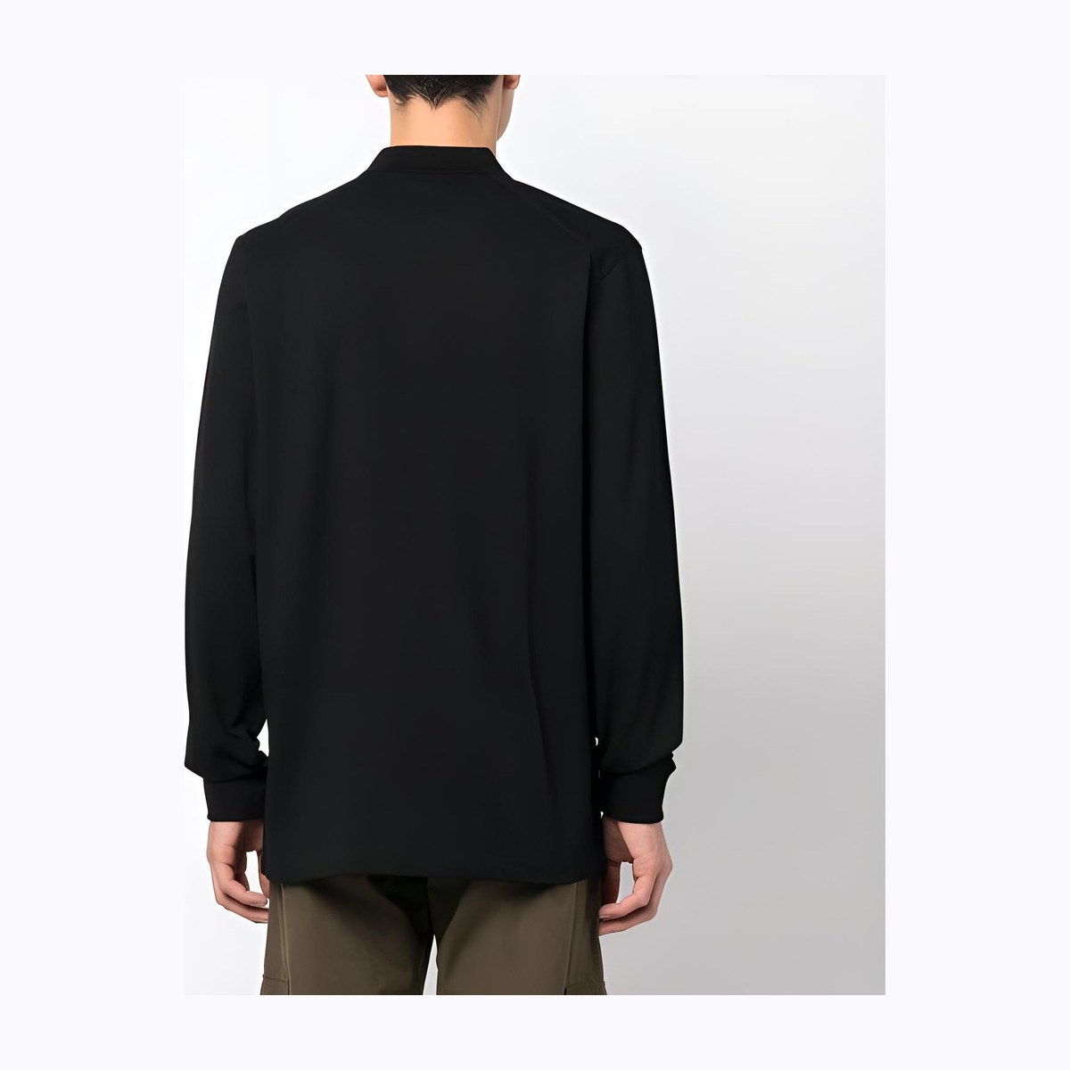 Y-3 Long Sleeve Polo Black