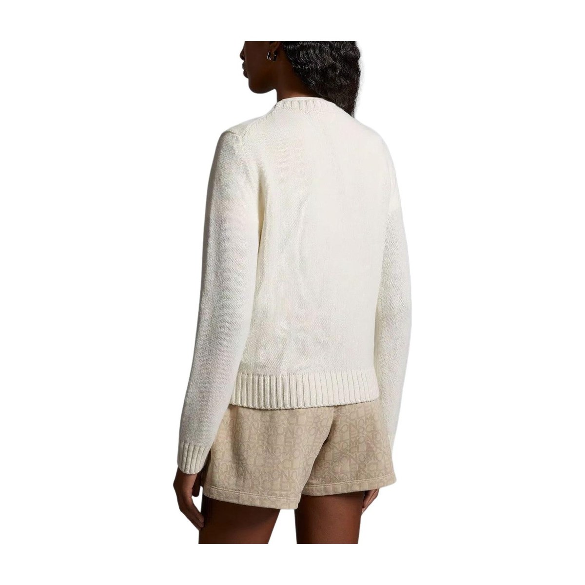 Moncler Embroidered Logo Cashmere Wool Jumper