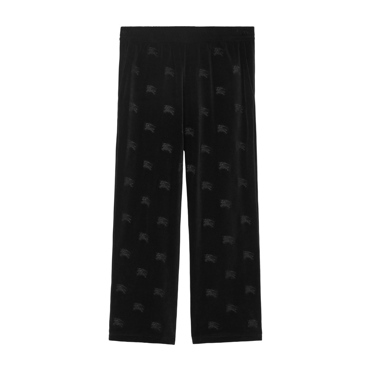 Burberry Printed Elastic Casual Pants Black