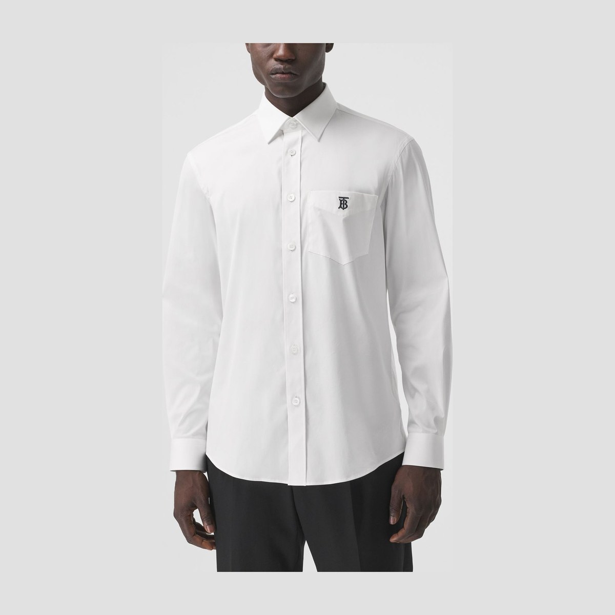 Burberry Classic Logo Cotton Shirt White