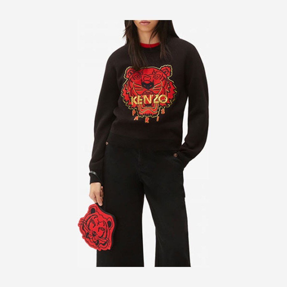 KENZO Tiger Embroidered Wool Sweater