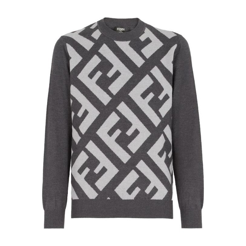 FENDI Grey Wool jumper