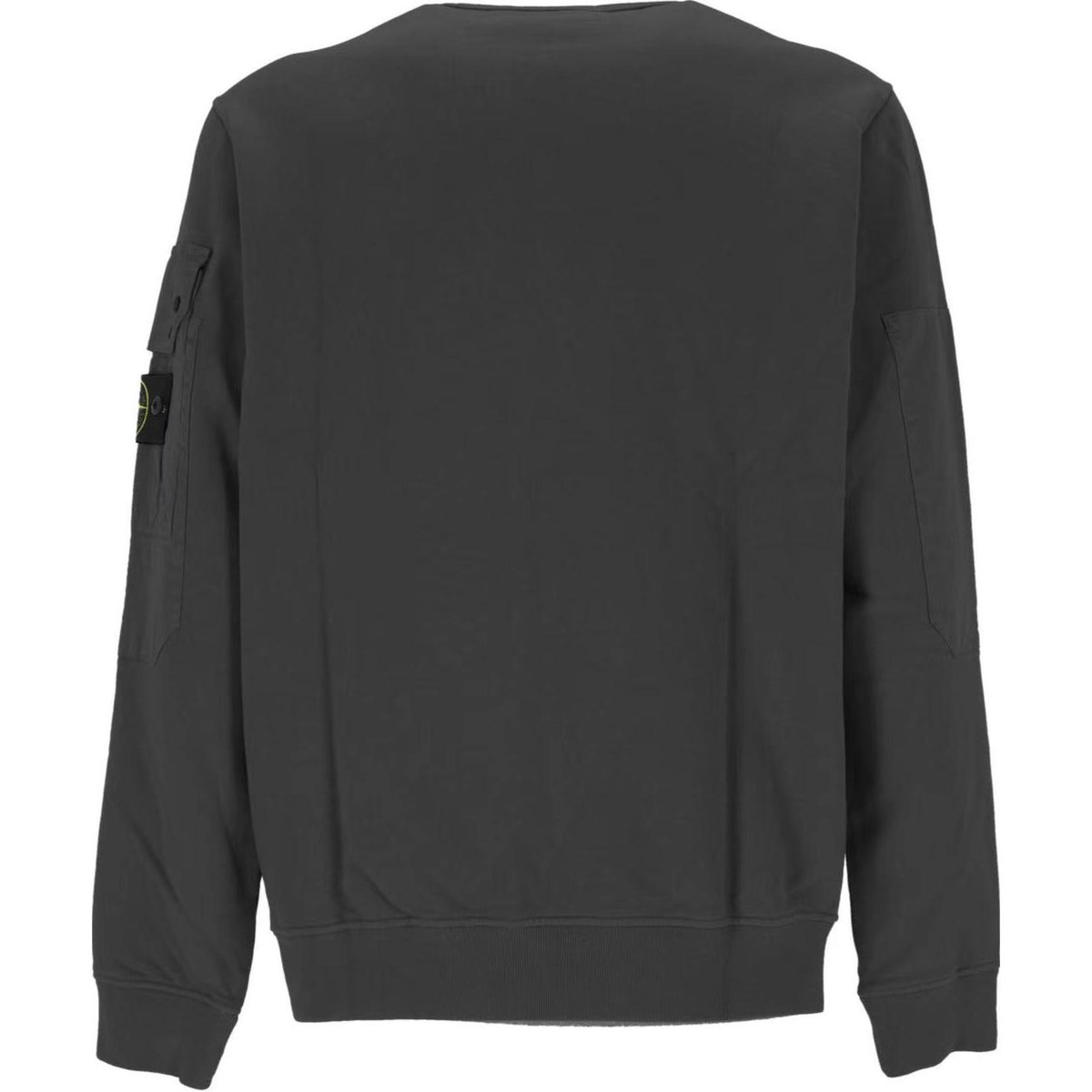 Stone Island FW24 Logo Crewneck Sweatshirt Gray Black