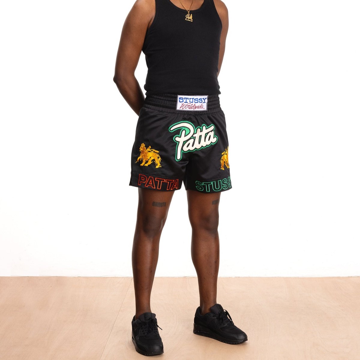 Stussy x Patta SS24 Black Shorts