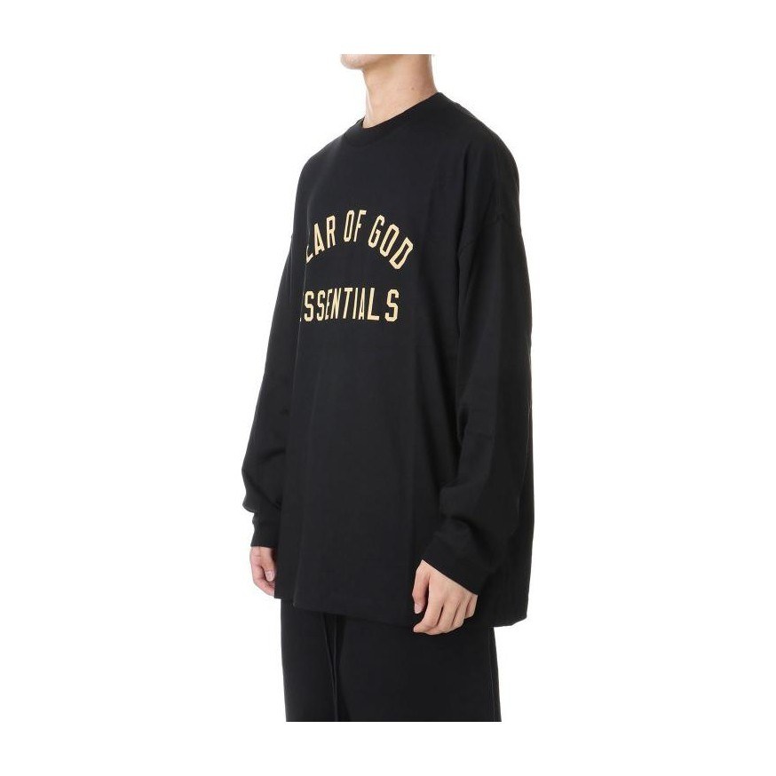 Fear of God Essentials Jersey Long Sleeve Tee Obsidian Black