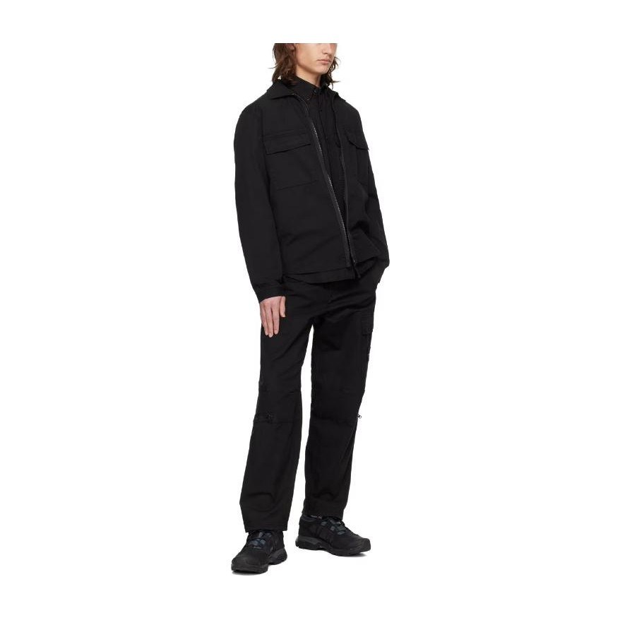 Stone Island Black Zip Long Sleeve Shirt