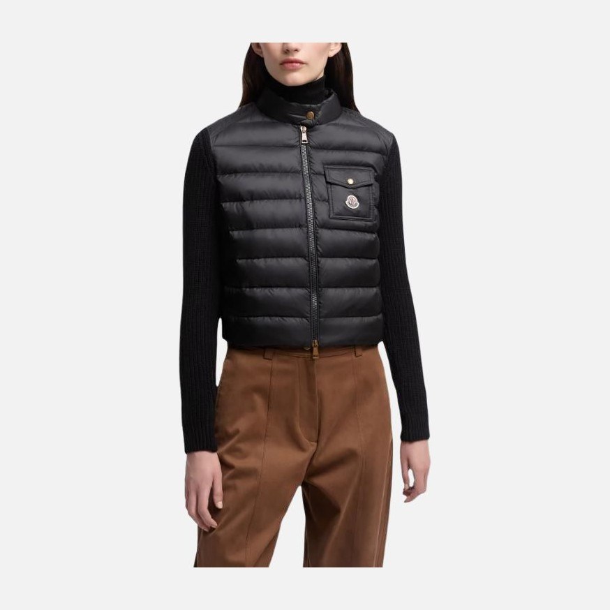 Moncler Padded Corduroy Wool Cardigan