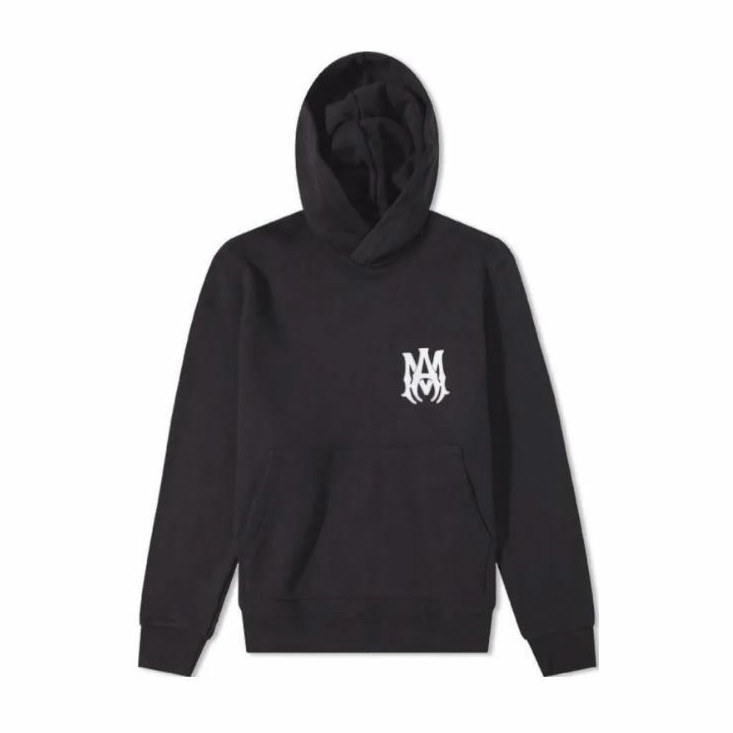 AMIRI Letter Print Hoodie Black
