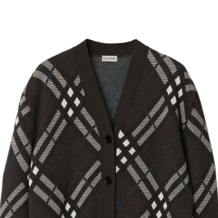 Burberry Checked Knit Sweater