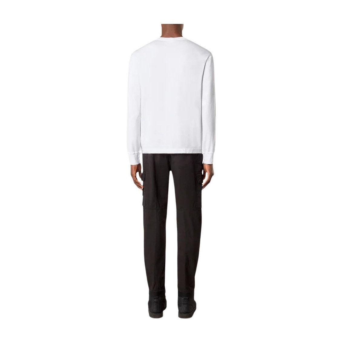 Stone Island Slim Logo Crewneck Long Sleeve Tee