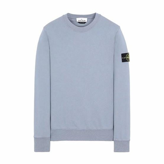 Stone Island Garment Dyed Crew Sweat Pink Blue