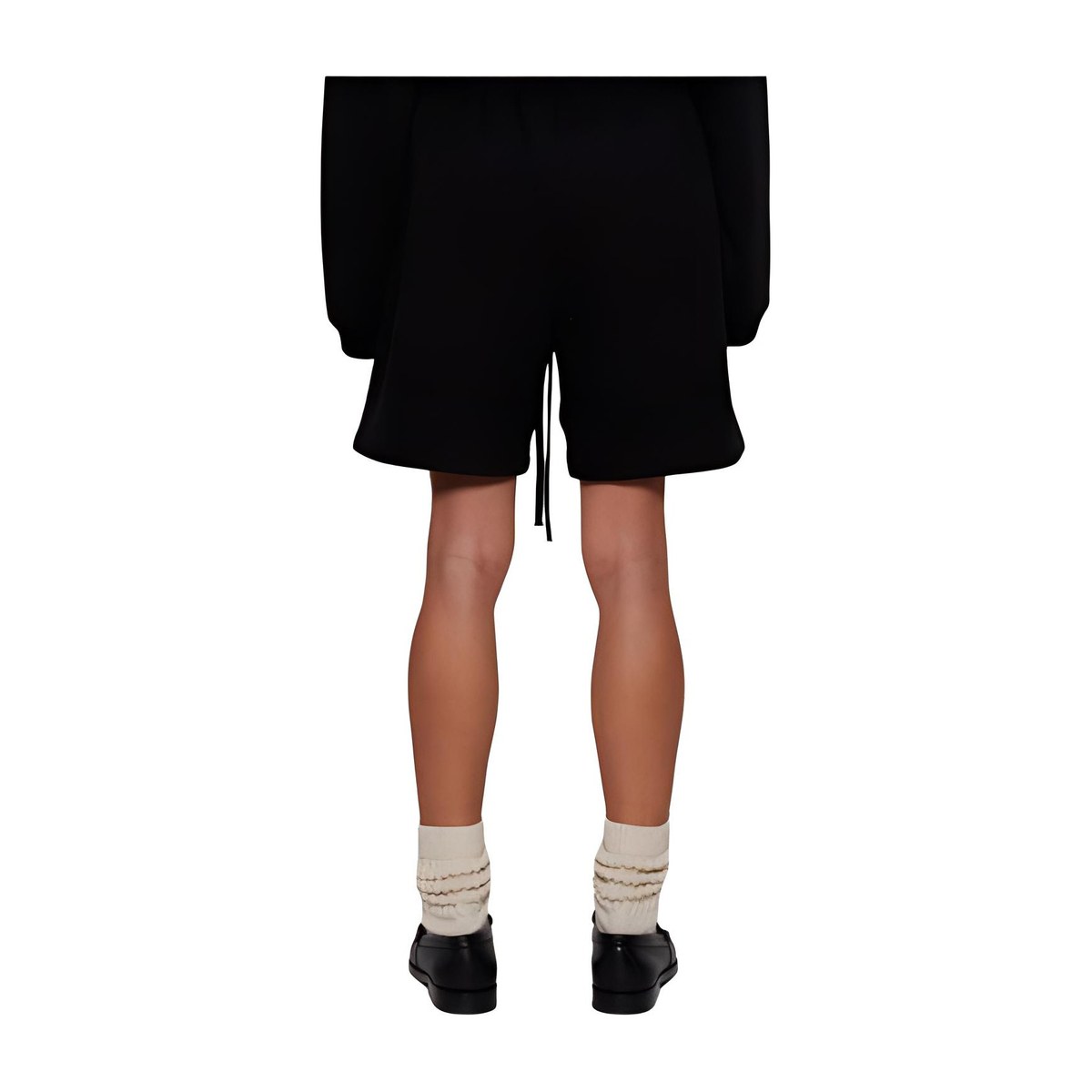 Fear of God Essentials Fleece Soccer Short Obsidian Black
