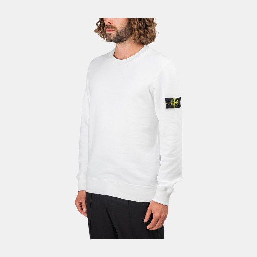 Stone Island Crewneck Sweatshirt White