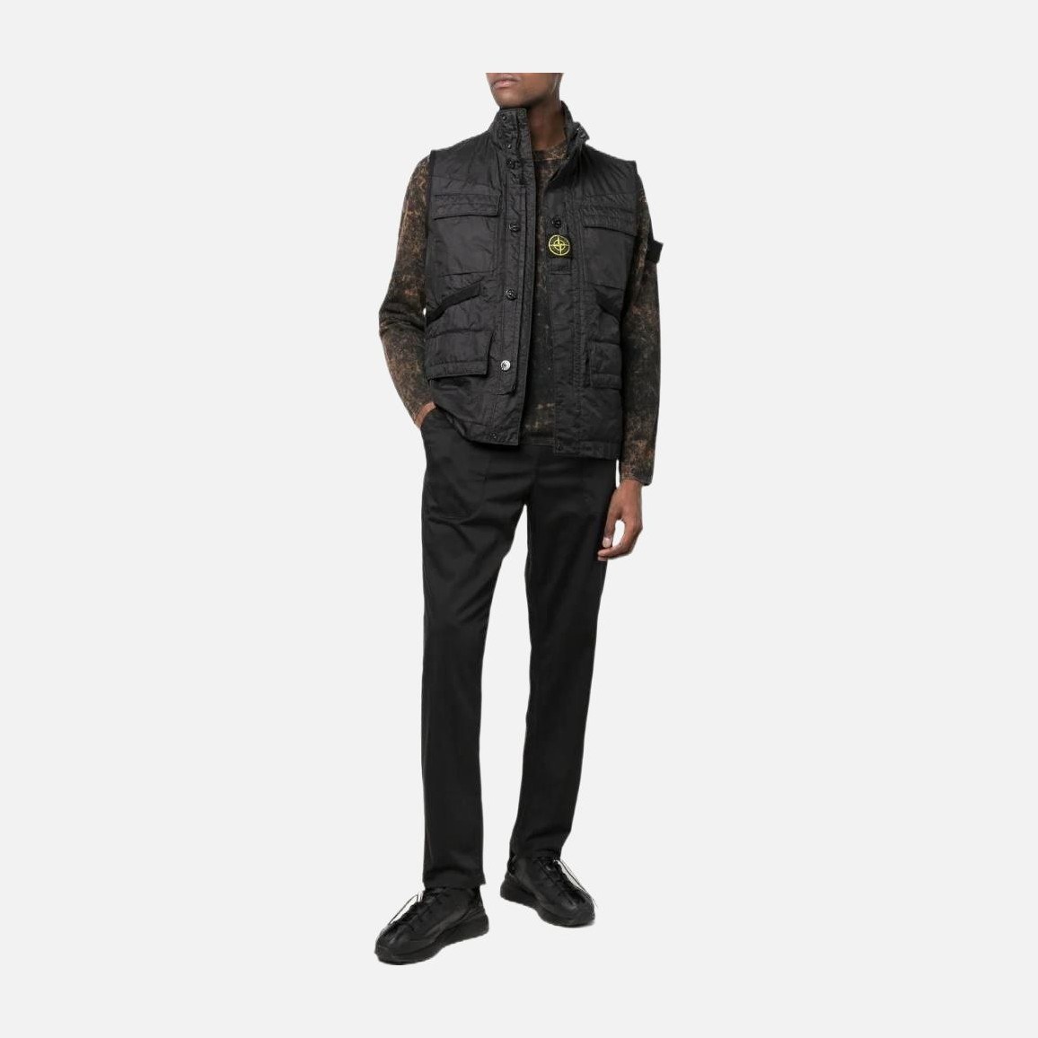 Stone Island Ghost Pieces Black Sweatpants