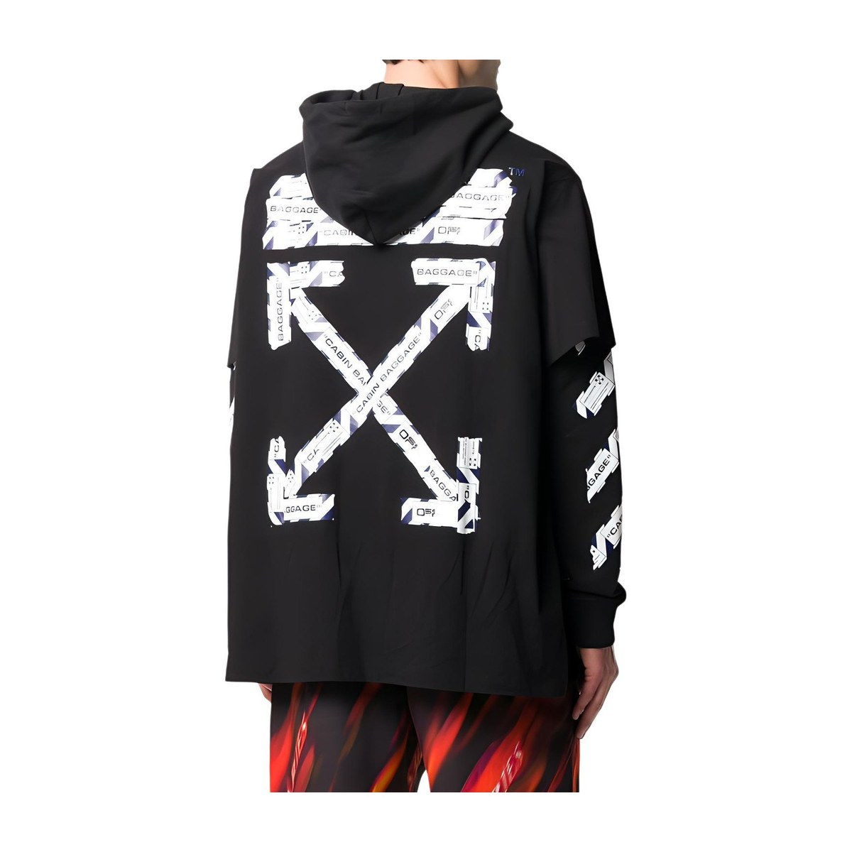 OFF-WHITE SS20 Airport Tape Hoodie