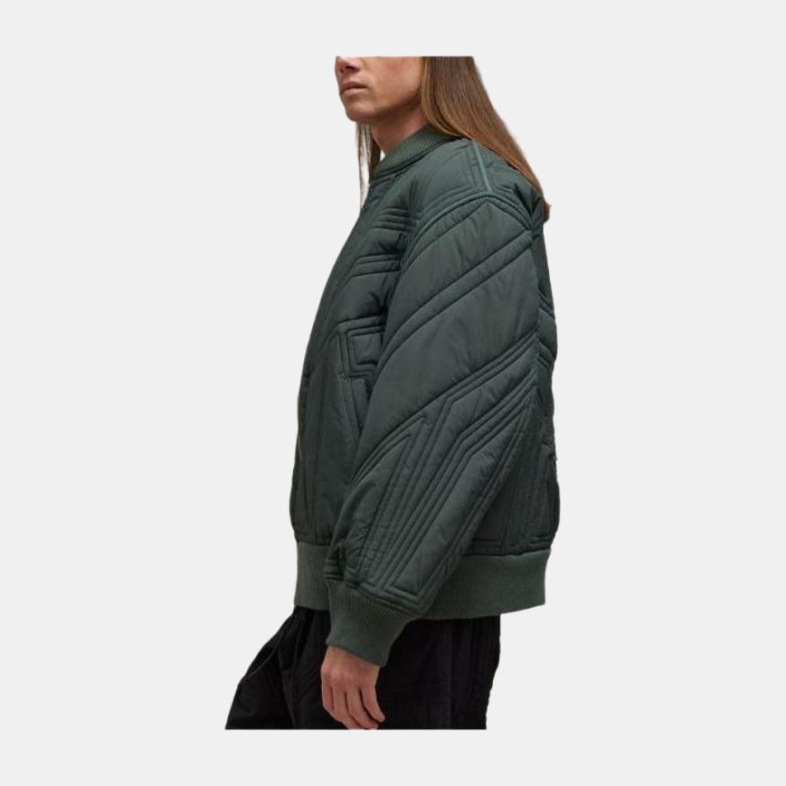 Y-3 Quilted Bomber Jacket Green