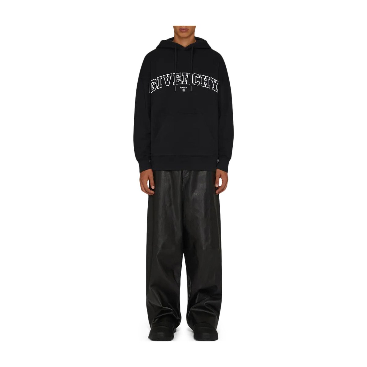 Givenchy FW22 Logo Print Hoodie Black