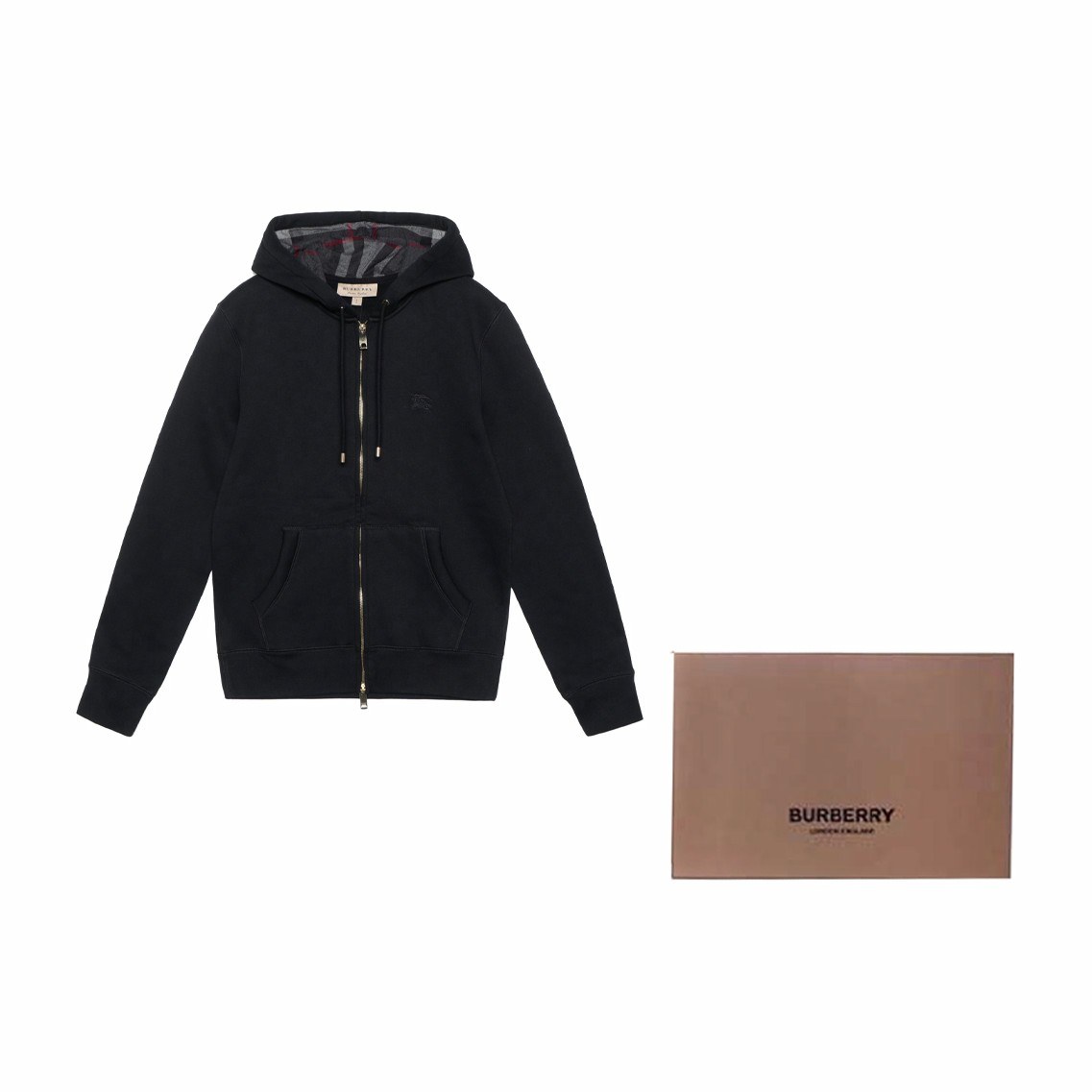 Burberry Logo Zip Hoodie