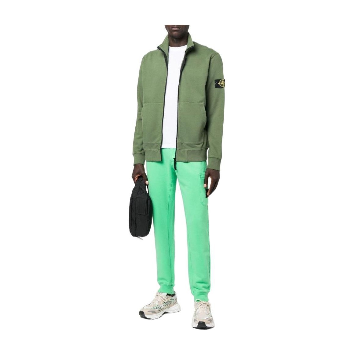 Stone Island FW22 Green High Neck Sweatshirt