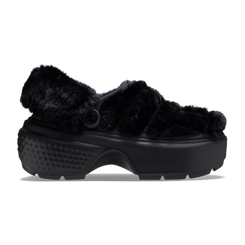Crocs Snow Lodge Fuzz Clog Black