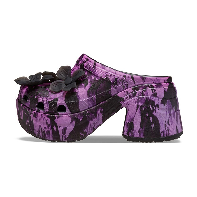 Crocs Mermaid Print Clogs Black