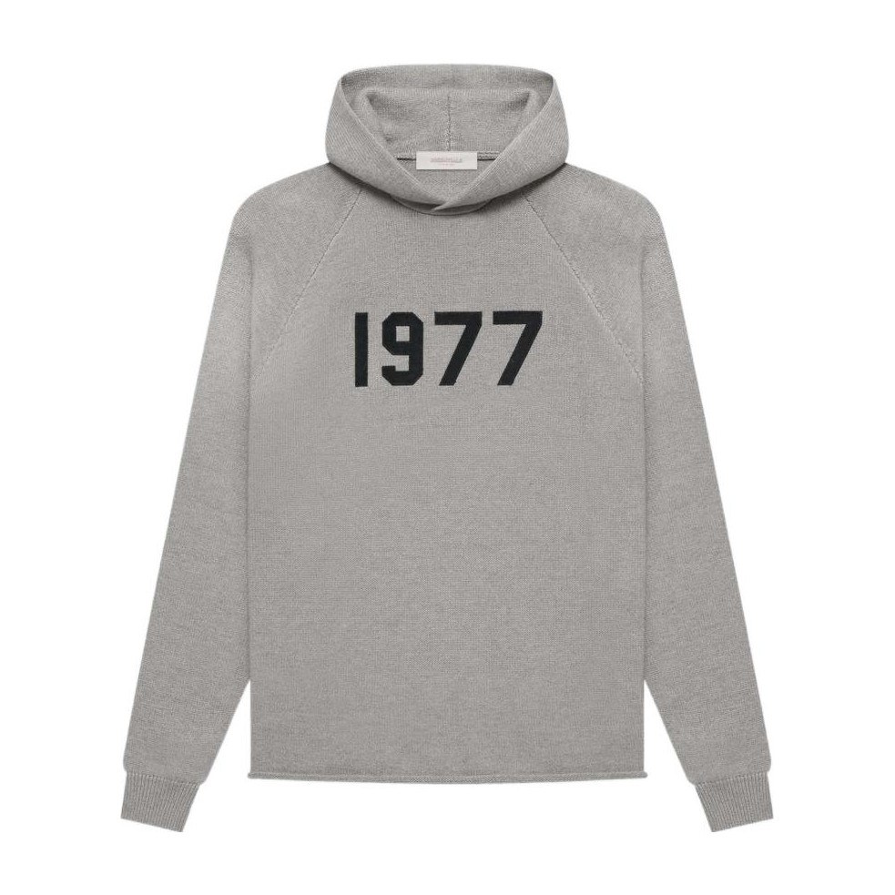 Fear of God Essentials 1977 Knit Hoodie Dark Oatmeal