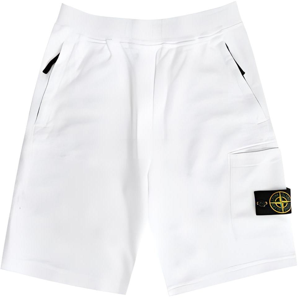 Stone Island SS23 White Shorts