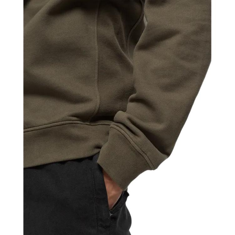 Stone Island Logo Badge Crewneck Sweatshirt Brown