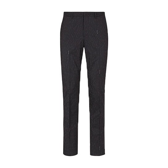 Fendi FW21 Black Pinstripe Trousers