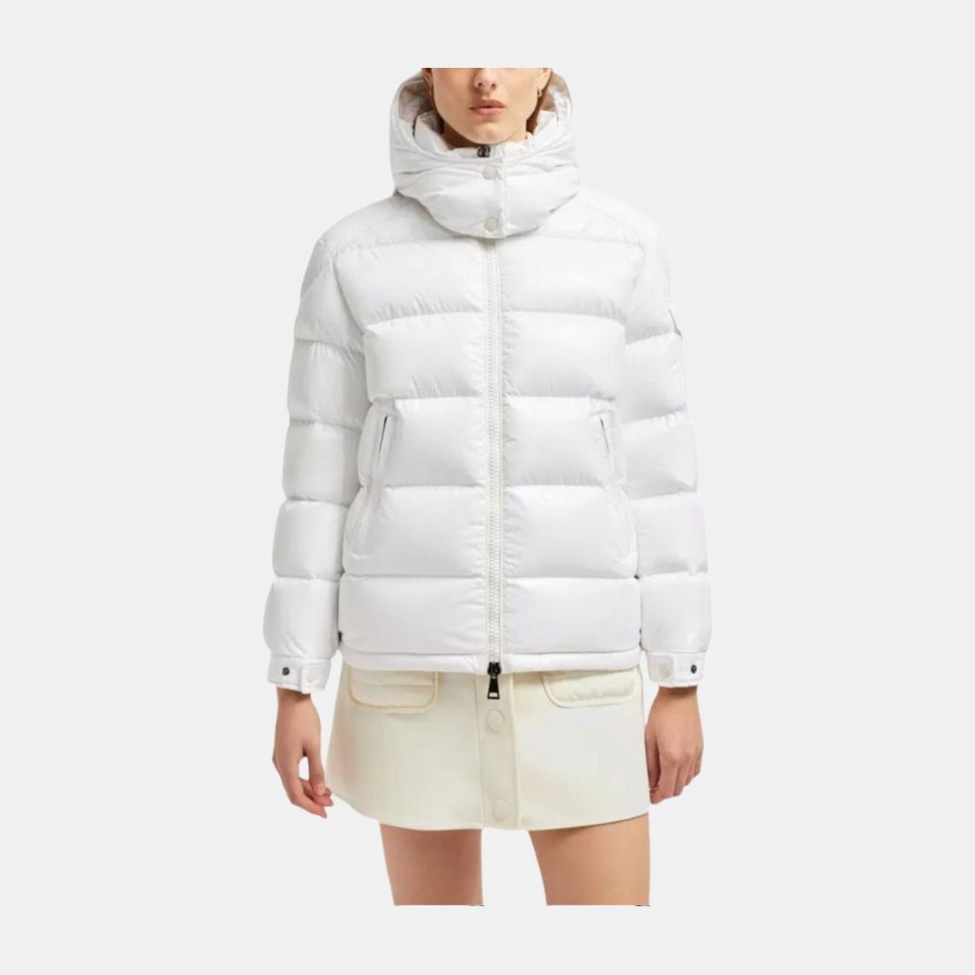 Moncler FW24 Hooded Down Jacket White