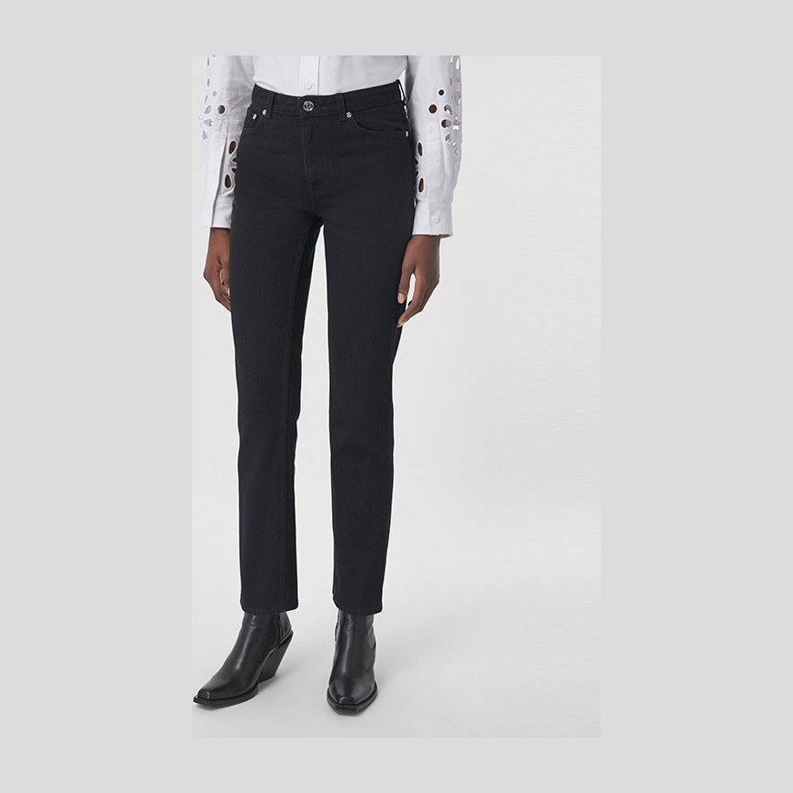Burberry SS21 Logo Straight Jeans Black