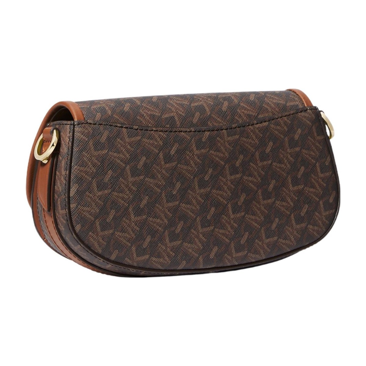 Michael Kors Mila Saddle Bag Deep Brown