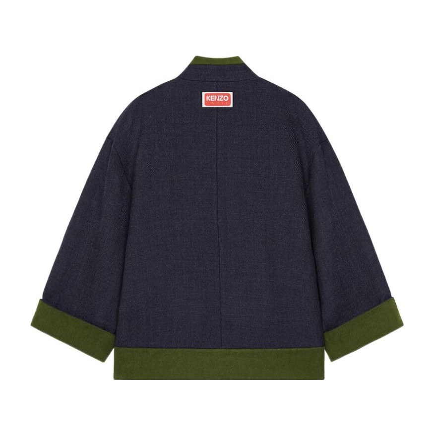 KENZO x Nigo EAST MEETS WEST V-Neck Jacket Blue