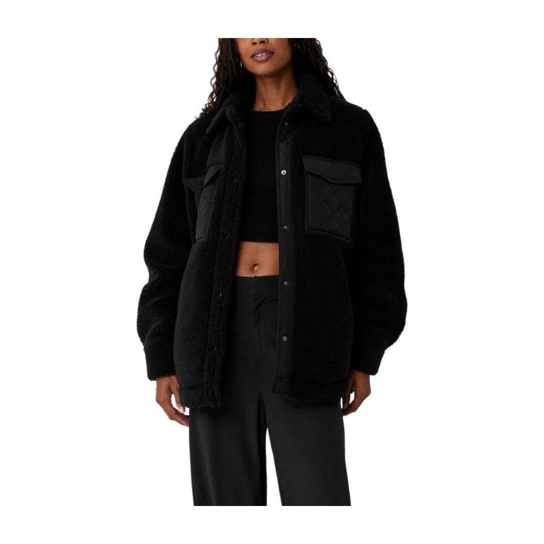alo yoga Snap Button Oversized Jacket