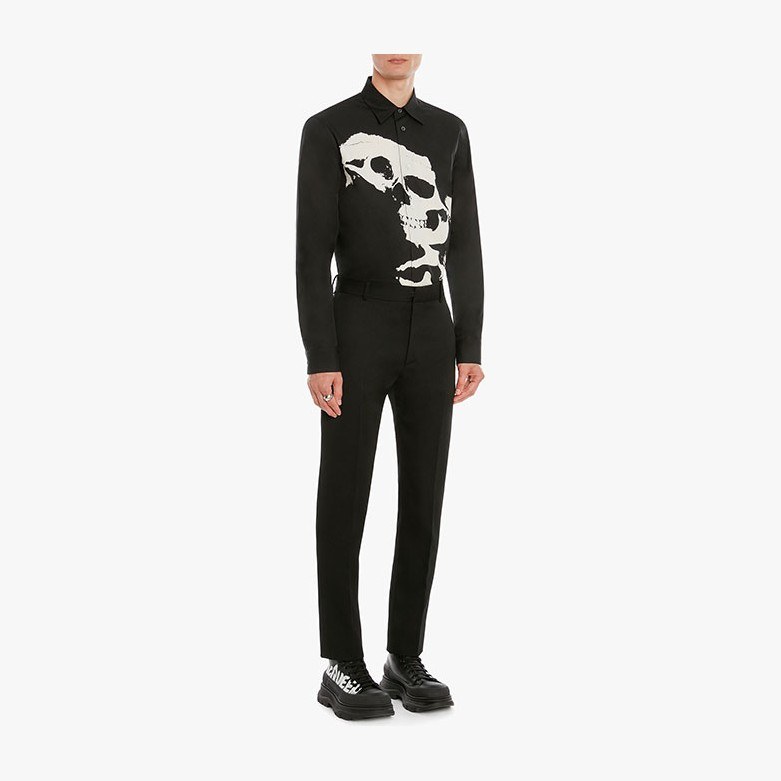 Alexander McQueen Skull Camo Long Sleeve Shirt