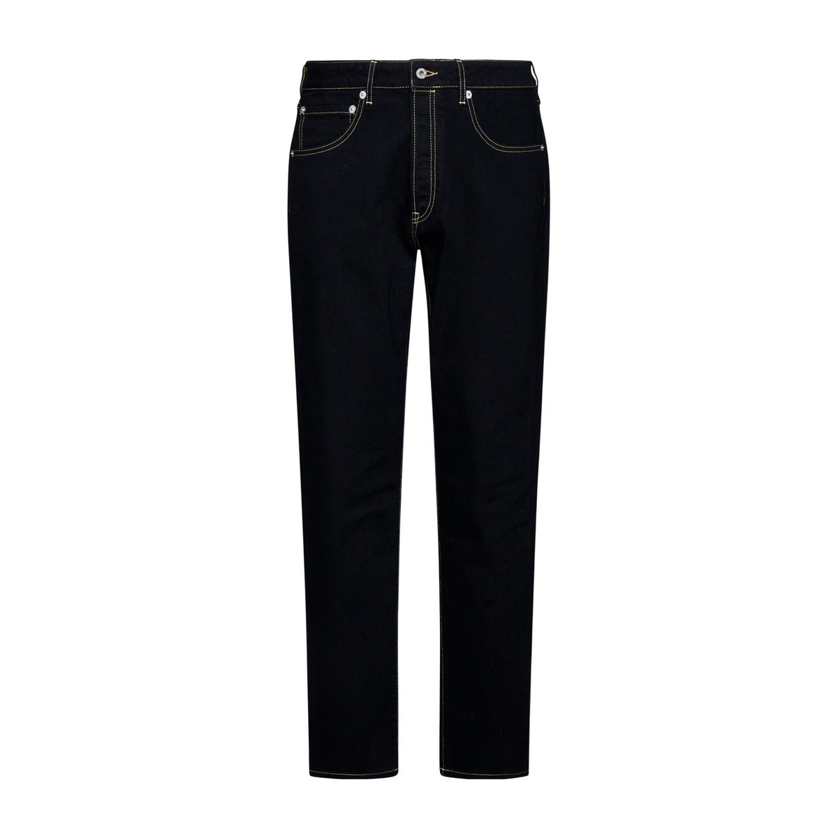 KENZO SS24 Logo Print Jeans Black