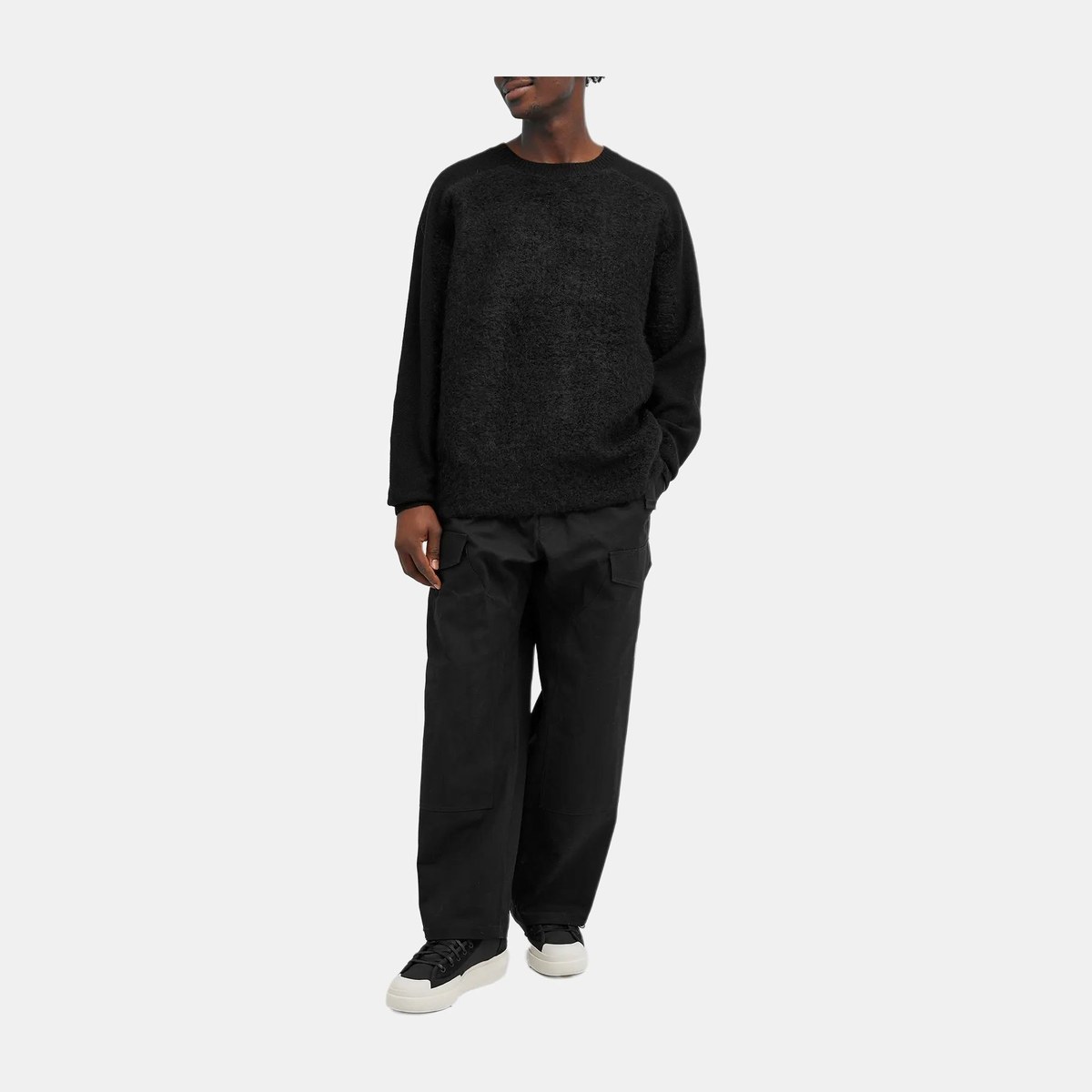 Y-3 Knit Crewneck Long Sleeve Black