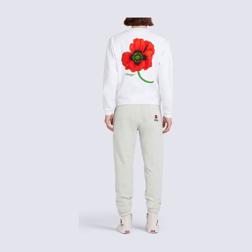 KENZO x Nigo FW22 Poppy Series Pullover Sweatshirt White