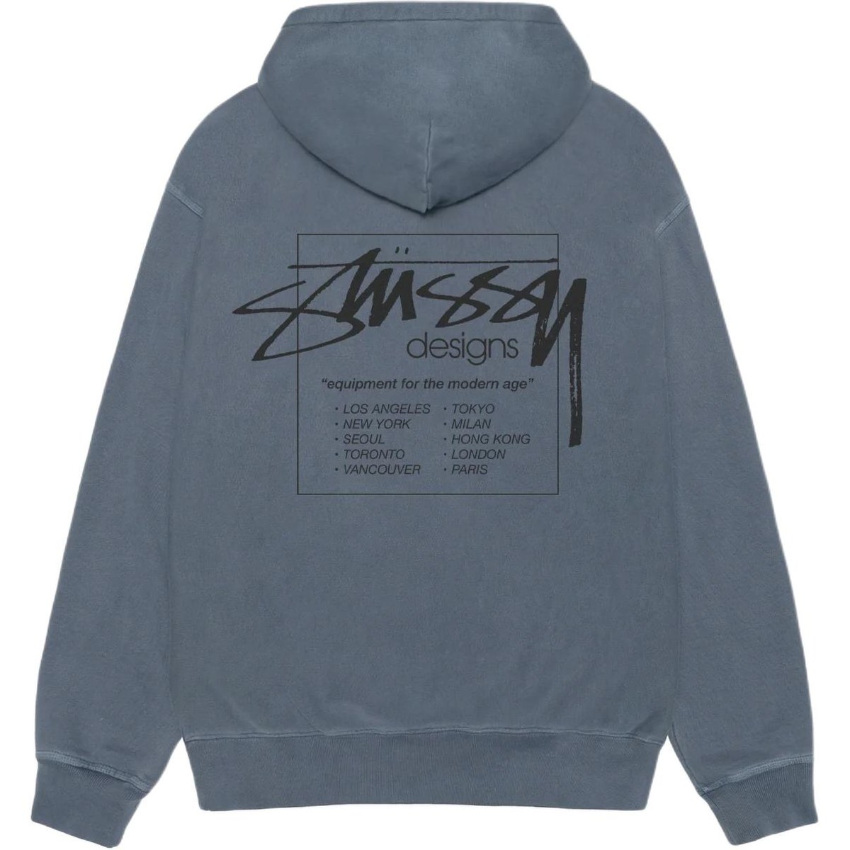 Stussy SS25 MODERN AGE HOODIE PIGMENT DYED logo