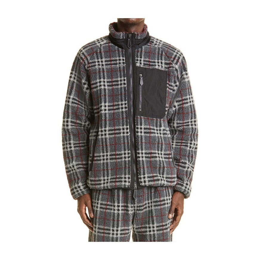Burberry Check Fleece Jacket